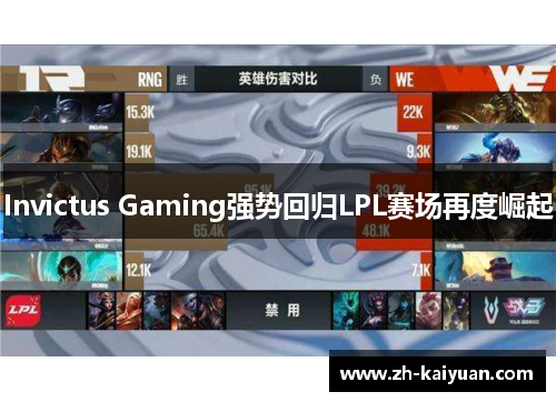 Invictus Gaming强势回归LPL赛场再度崛起